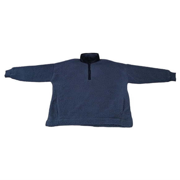 Aerie Fluffy Sherpa Quarter Zip Sweatshirt - Picture 10 of 16